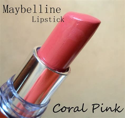 maybelline coral pink lipstick.